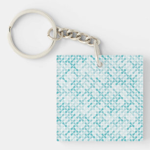Abstract Liquid Fluid Graphic Art Keychain