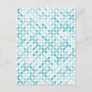 Abstract Liquid Fluid Graphic Art Postcard