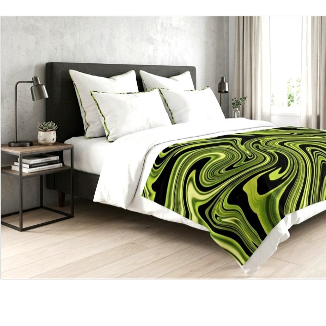 Abstract Liquid Marble Pattern Modern Home Décor  Throw Blanket (Creator Uploaded)