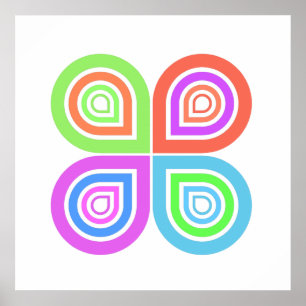 Abstract logo photo print