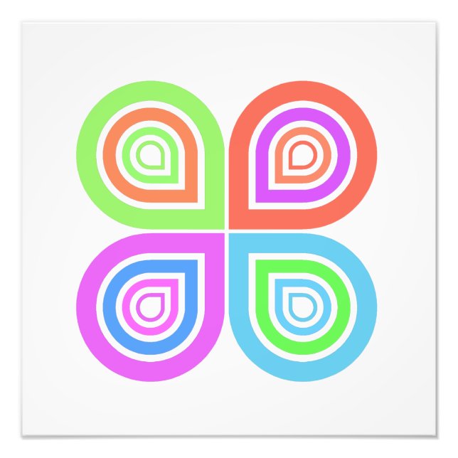 Abstract logo photo print (Front)