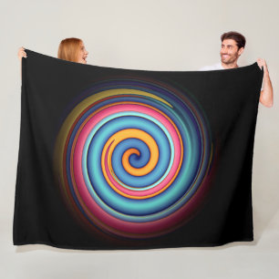 Abstract Lollipop Fleece Blanket