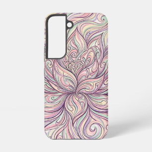 Abstract Lotus Bloom Pastel Samsung Cases