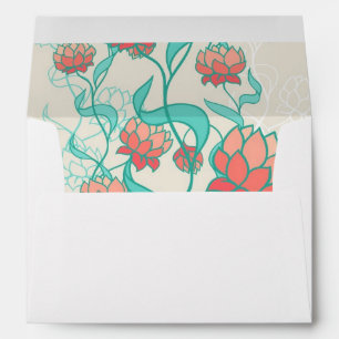 Abstract Lotus Pattern Envelopes