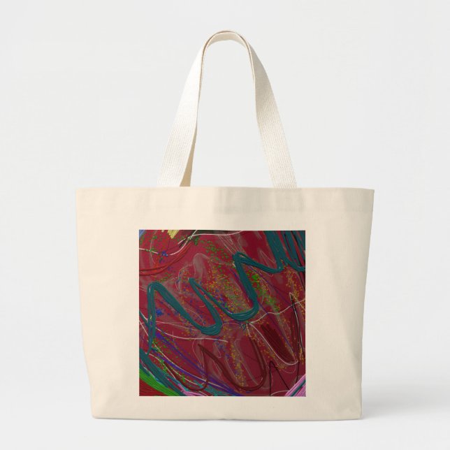 Abstract Love Jumbo Tote Bag (Front)