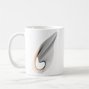 Abstract Love Pattern: Modern Seamless Heart Coffee Mug