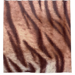 Abstract low poly animal tiger fur pattern. Nature