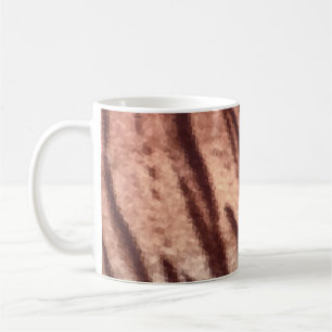 Abstract low poly animal tiger fur pattern. Nature Coffee Mug