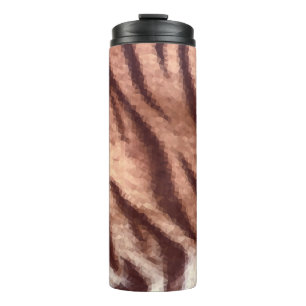 Abstract low poly animal tiger fur pattern. Nature Thermal Tumbler