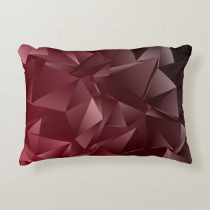 Abstract Low-Poly background. triangulated texture Accent Pillow