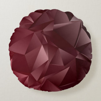 Abstract Low-Poly background. triangulated texture Round Pillow