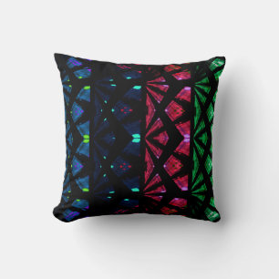 Abstract Lunch! Throw Pillow