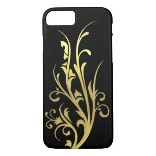 Abstract Luxury Faux Gold Flower Case-Mate iPhone Case