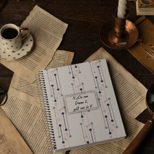 Abstract Luxury Geometric Fashion Pattern Notebook