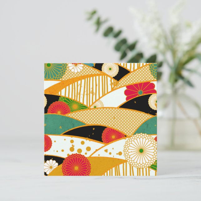 Abstract Magical Garden Card (Standing Front)