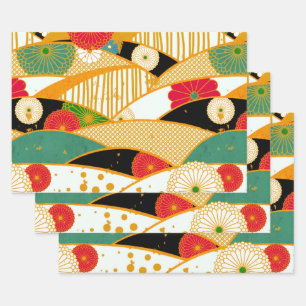 Abstract Magical Garden Wrapping Paper Sheet