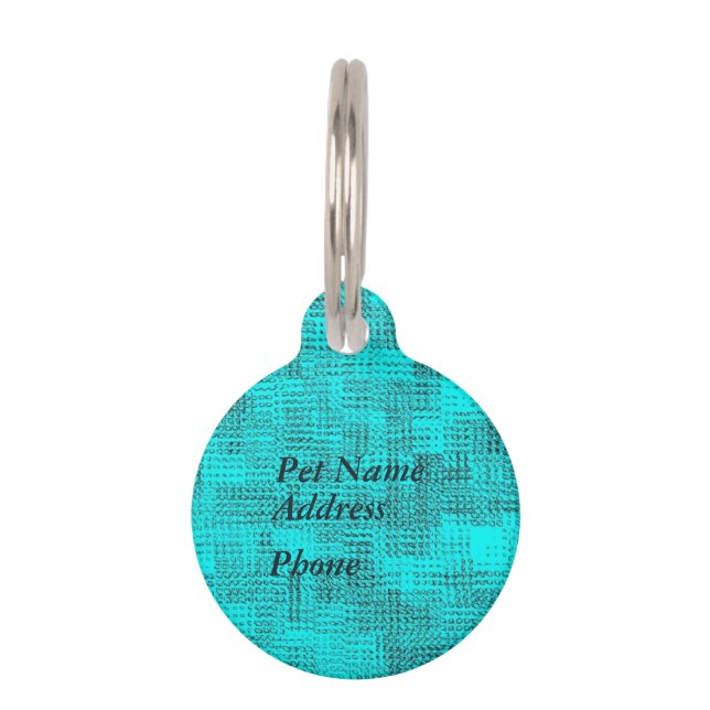 Abstract Maize   Pet Tag (Back)