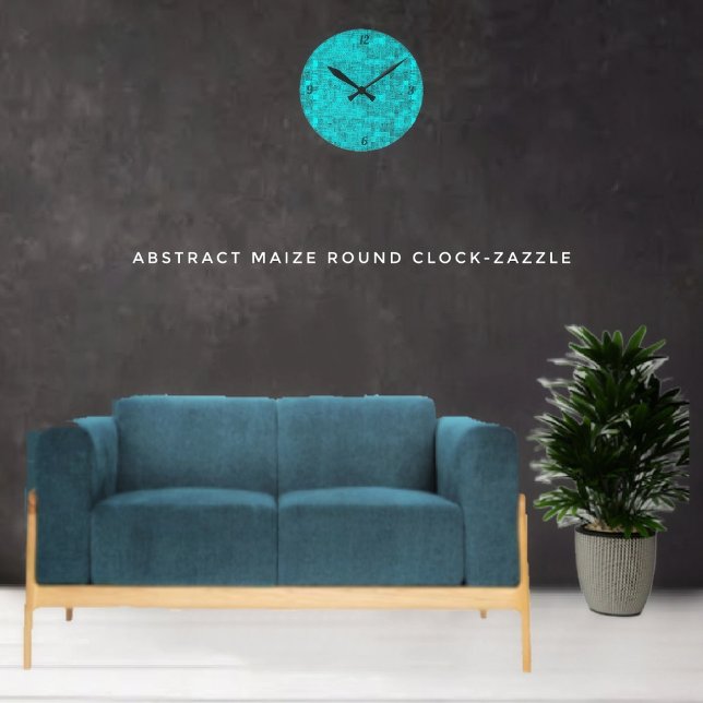 Abstract Maize  Round Clock (Creator Uploaded)
