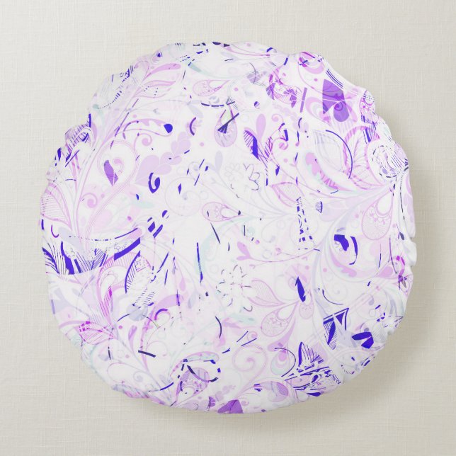 Abstract Mandala 2 Round Pillow (Front)