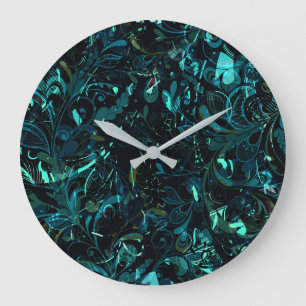 Abstract Mandala 3 Large Clock