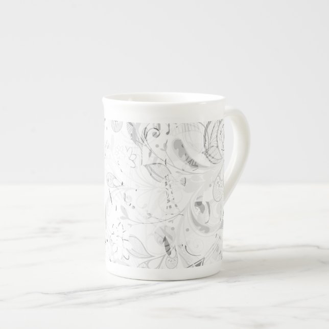 Abstract Mandala 4 Bone China Mug (Front Right)