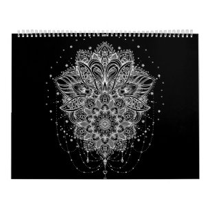 abstract mandala adult colouring Calendar