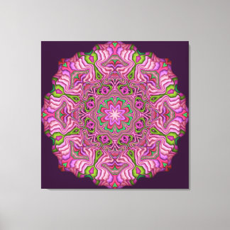 Abstract Mandala Canvas print Pink Pops