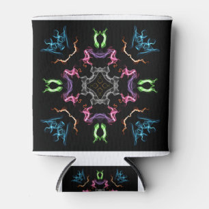 Abstract Mandala Digital Drawing Can Cooler
