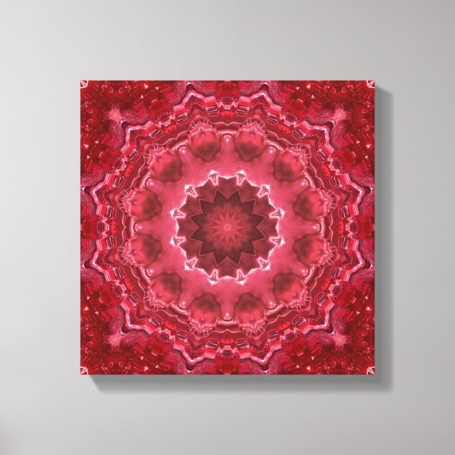 Abstract, mandala, kaleidoscope canvas print (Front)