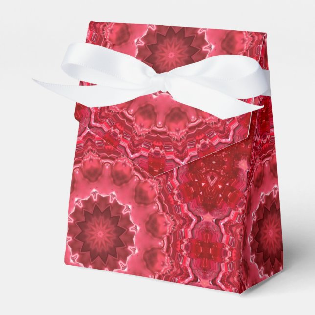 Abstract, mandala, kaleidoscope favor box (Front Side)