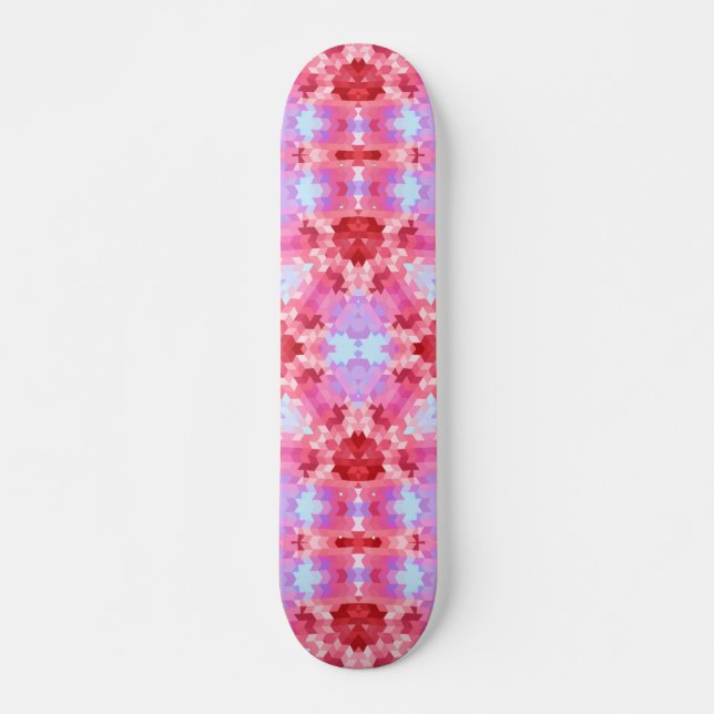 Abstract mandala kaleidoscope round circle shapes  skateboard (Front)