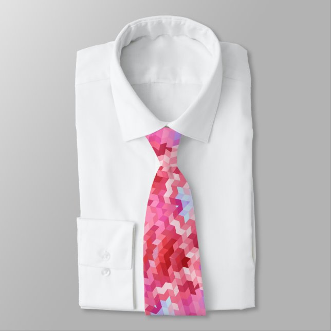 Abstract mandala kaleidoscope round circle shapes  tie (Tied)