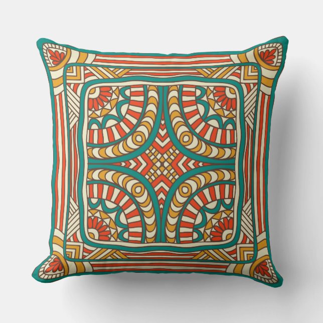 Abstract Mandala Pillow (Front)