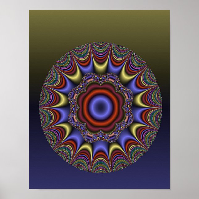 Abstract Mandala Poster (Front)