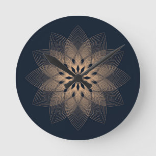Abstract mandala  round clock