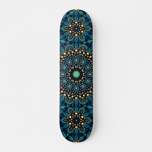 Abstract Mandala Street Art Skateboard (Front)