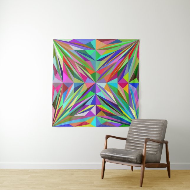 Abstract Mandala Tapestry (In Situ)
