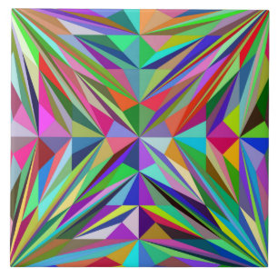 Abstract Mandala Tile