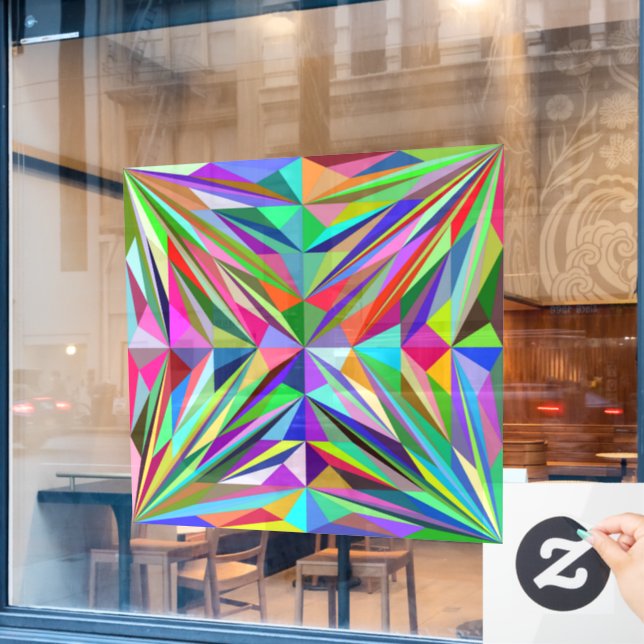 Abstract Mandala Window Cling (Cafe Window)