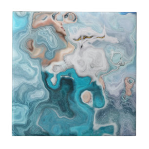 Abstract marbel ombre tile