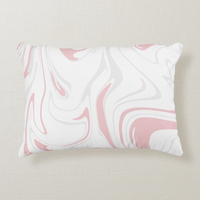 Abstract Marble Accent Pillow (Front)