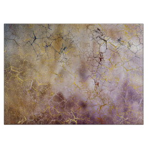 Abstract Marble and quartz crystal Texture Cutting Board