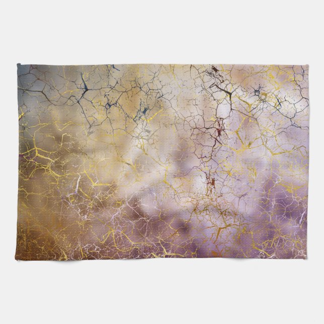 Abstract  Marble and quartz crystal Texture Kitchen Towel (Horizontal)