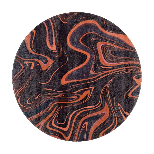 Abstract Marble: Artistic Texture Background Cutting Board (Front)