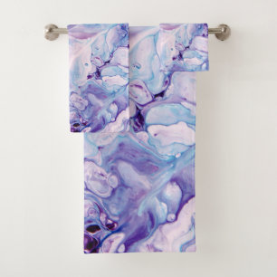 Abstract Marble Glam #1 #painting Bath Towel Set
