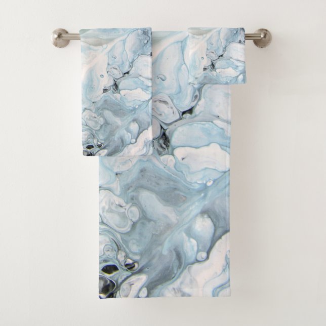 Abstract Marble Glam #9 #painting #wall #decor  Bath Towel Set (Insitu)