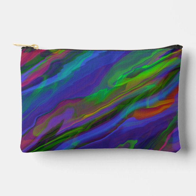 Abstract Marble illustration Colorful Cute   Accessory Pouch (Front)