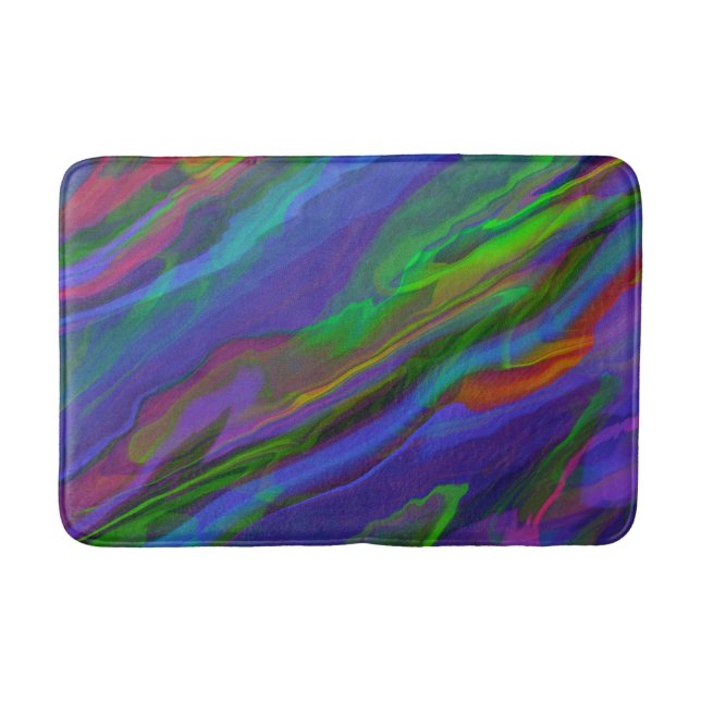 Abstract Marble illustration Colourful Cute    Bath Mat (Front)