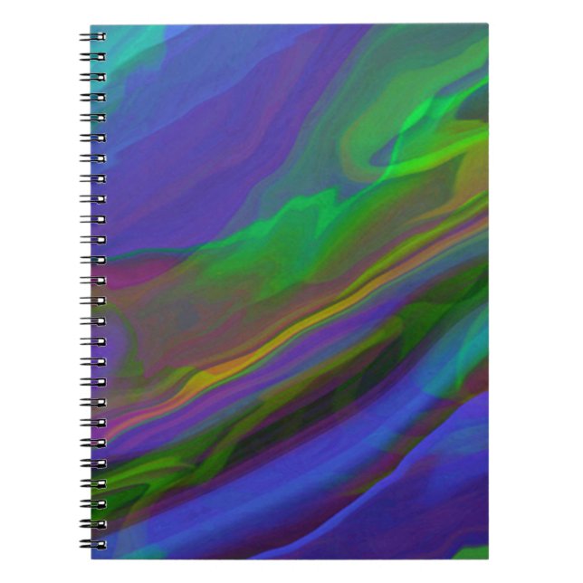 Abstract Marble illustration Colourful Cute    Notebook (Front)