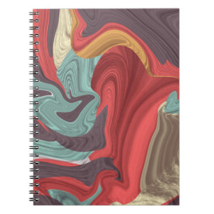 Abstract Marble illustration Colourful Notebook